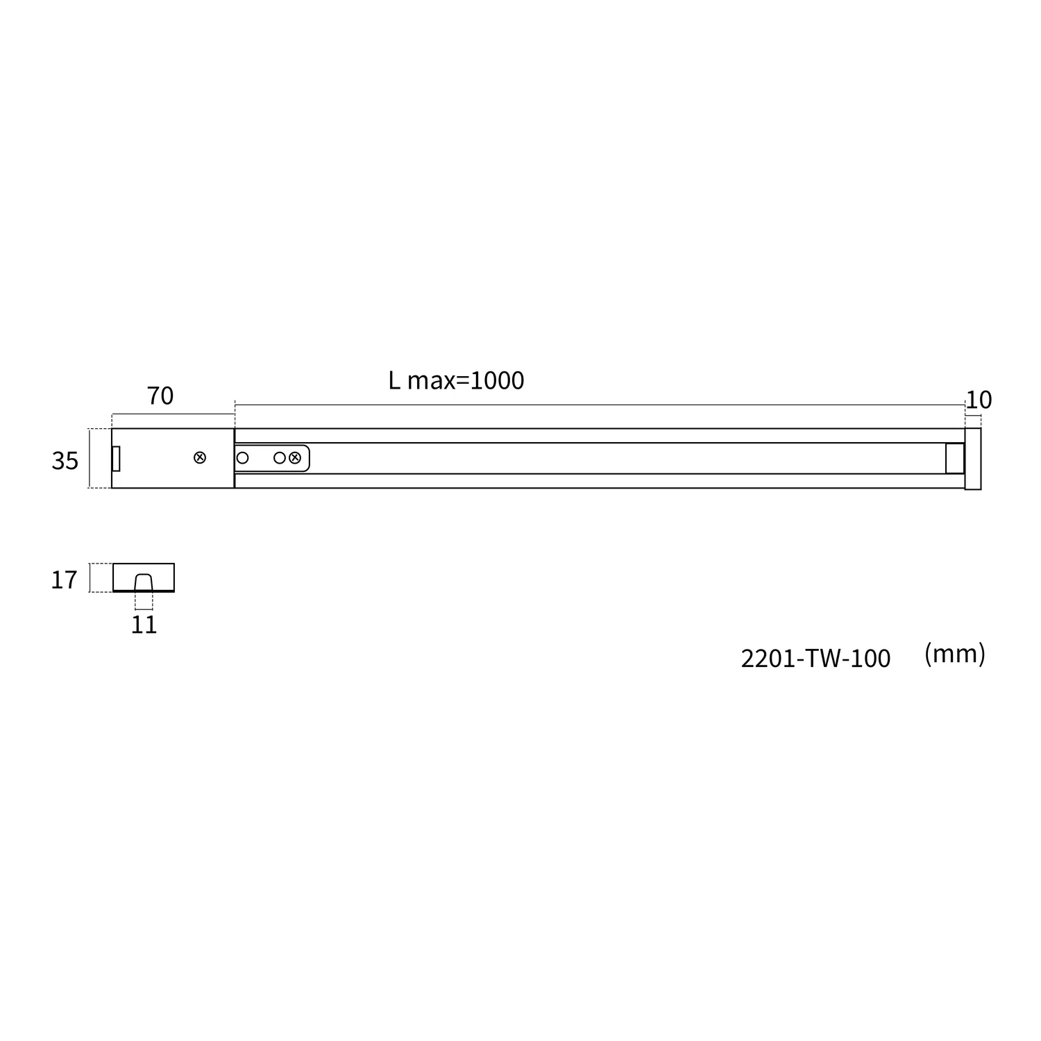 Накладные шинопроводы Practica Favourite 2201-TW-100 Practica