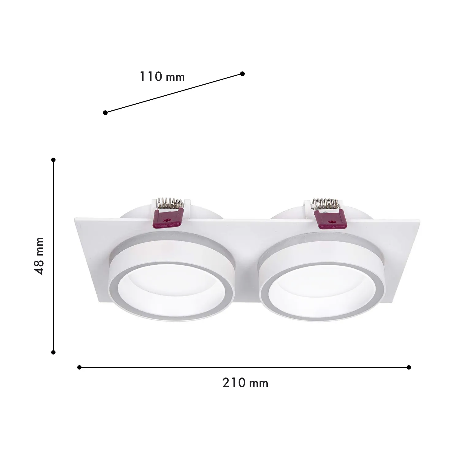 4650-2C Врезные потолочные светильники Favourite 4650-2C Vasto