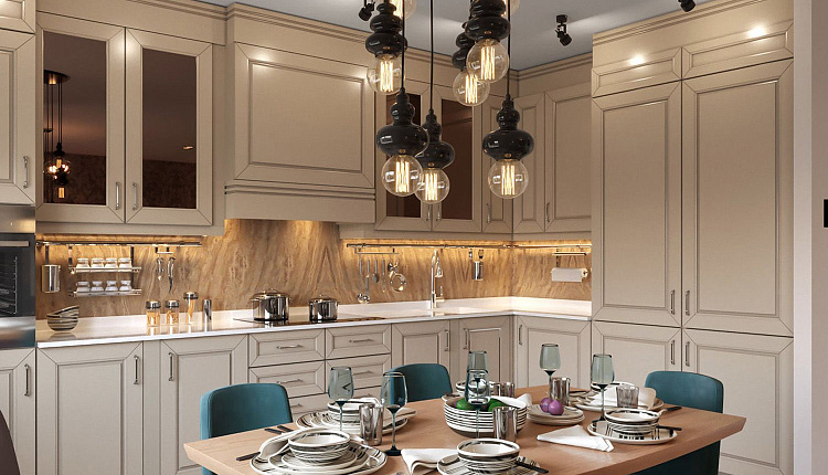 КУХНЯ В МОДНОМ ЦВЕТЕ КУХНЯ В МОДНОМ ЦВЕТЕ