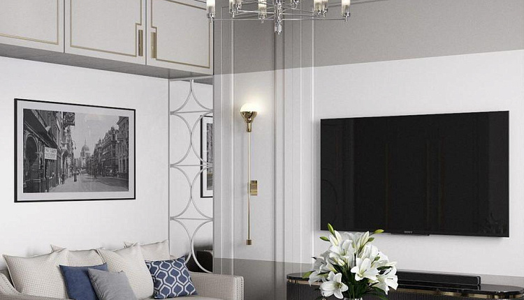 Фрагмент из проекта кухни-гостиной Фрагмент из проекта кухни-гостиной