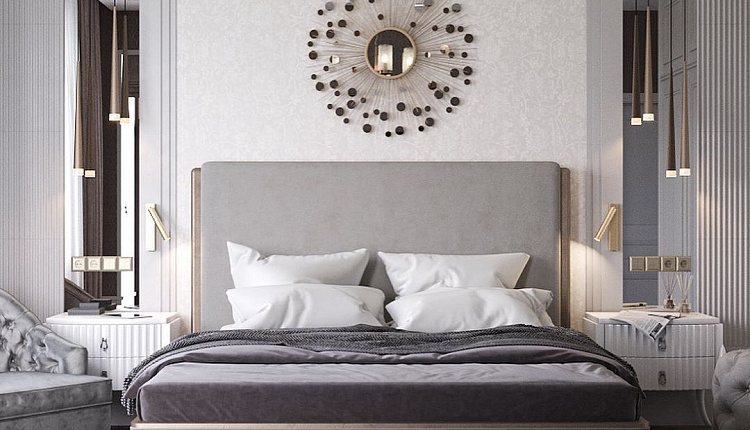 Спальня в современной классике