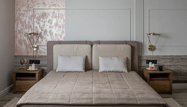 Проект спальни песок и камень Проект спальни песок и камень