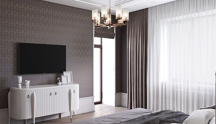 Спальня в современной классике