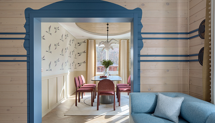 Интерьер гостиной-столовой «Летят Гуси» от дизайнера Мусиной Элины  Интерьер гостиной-столовой «Летят Гуси» от дизайнера Мусиной Элины