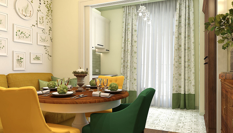 проект столовой-гостиной проект столовой-гостиной