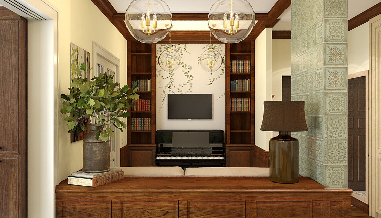 проект столовой-гостиной проект столовой-гостиной