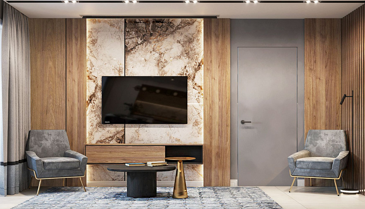 Проект кухни-гостиной Проект кухни-гостиной