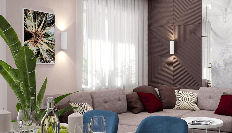 Проект кухни-гостиной TROPICAL COCKTAIL