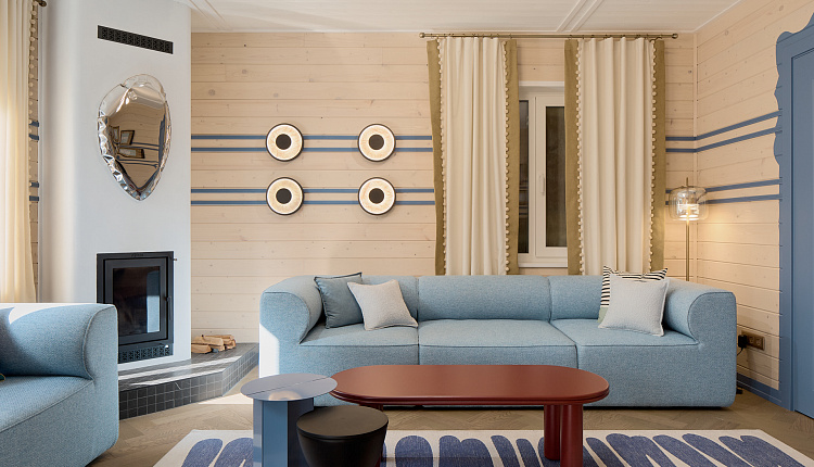 Интерьер гостиной-столовой «Летят Гуси» от дизайнера Мусиной Элины  Интерьер гостиной-столовой «Летят Гуси» от дизайнера Мусиной Элины