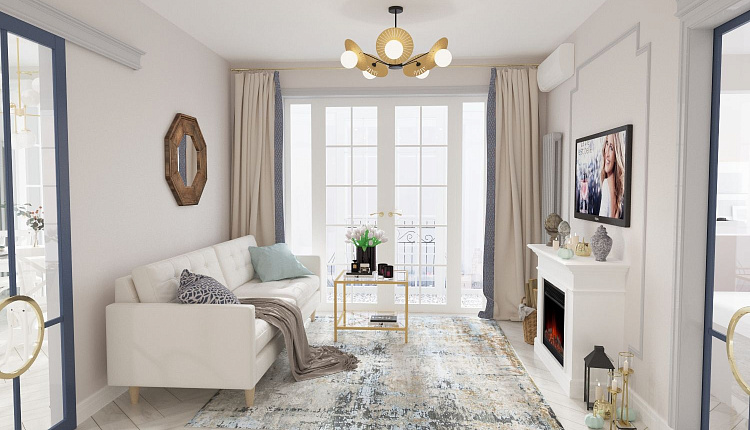 Проект гостиной от Натальи Ратке Проект гостиной от Натальи Ратке